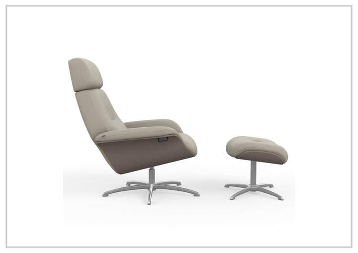 Falcon Manual Recliner Chair | Swivel Base | Footstool | Fjords