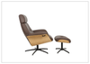 Falcon Manual Recliner Chair | Swivel Base | Footstool | Fjords