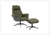 Falcon Manual Recliner Chair | Swivel Base | Footstool | Fjords