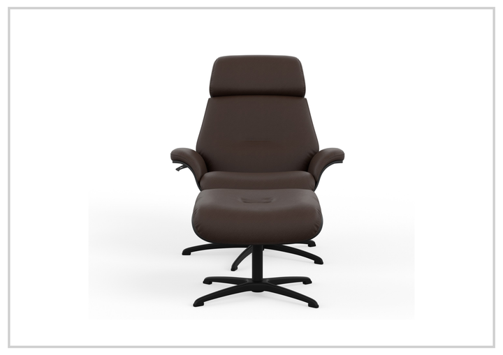 Falcon Manual Recliner Chair | Swivel Base | Footstool | Fjords