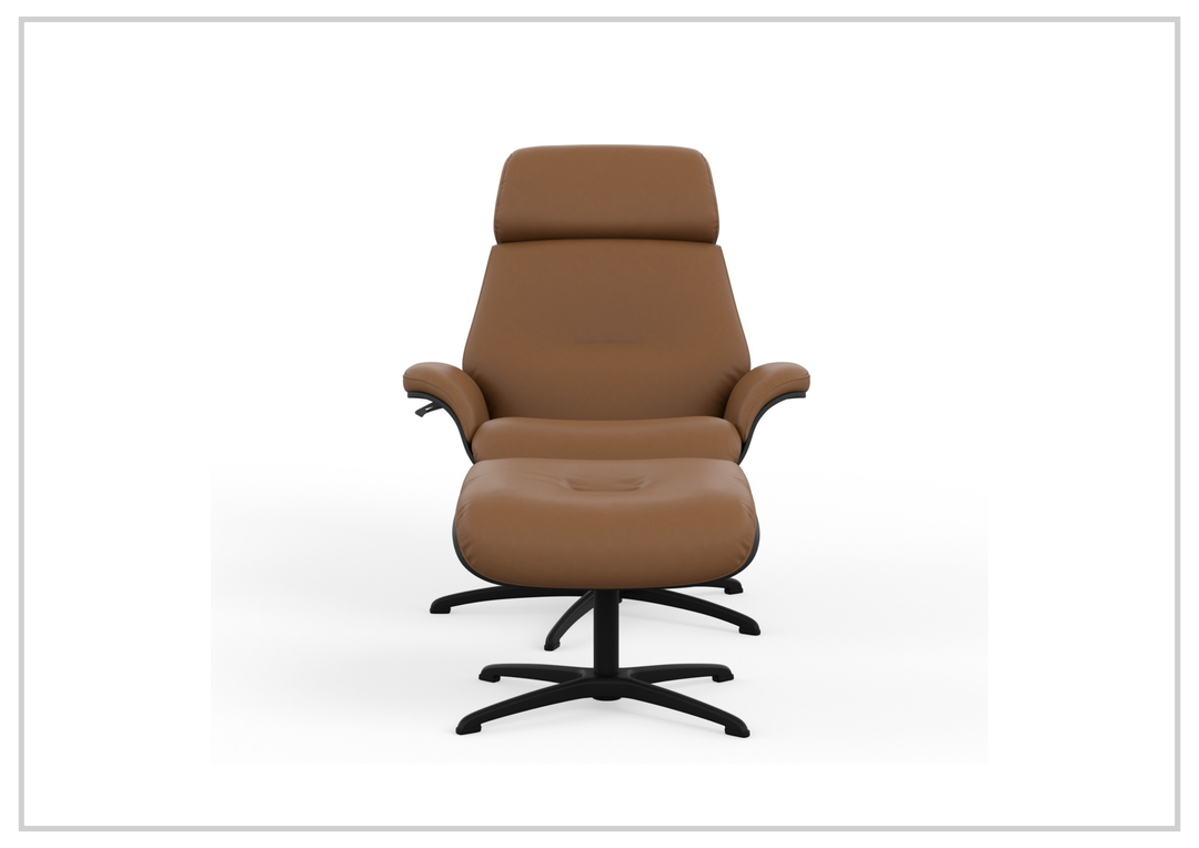 Falcon Manual Recliner Chair | Swivel Base | Footstool | Fjords