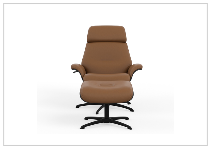 Falcon Manual Recliner Chair | Swivel Base | Footstool | Fjords
