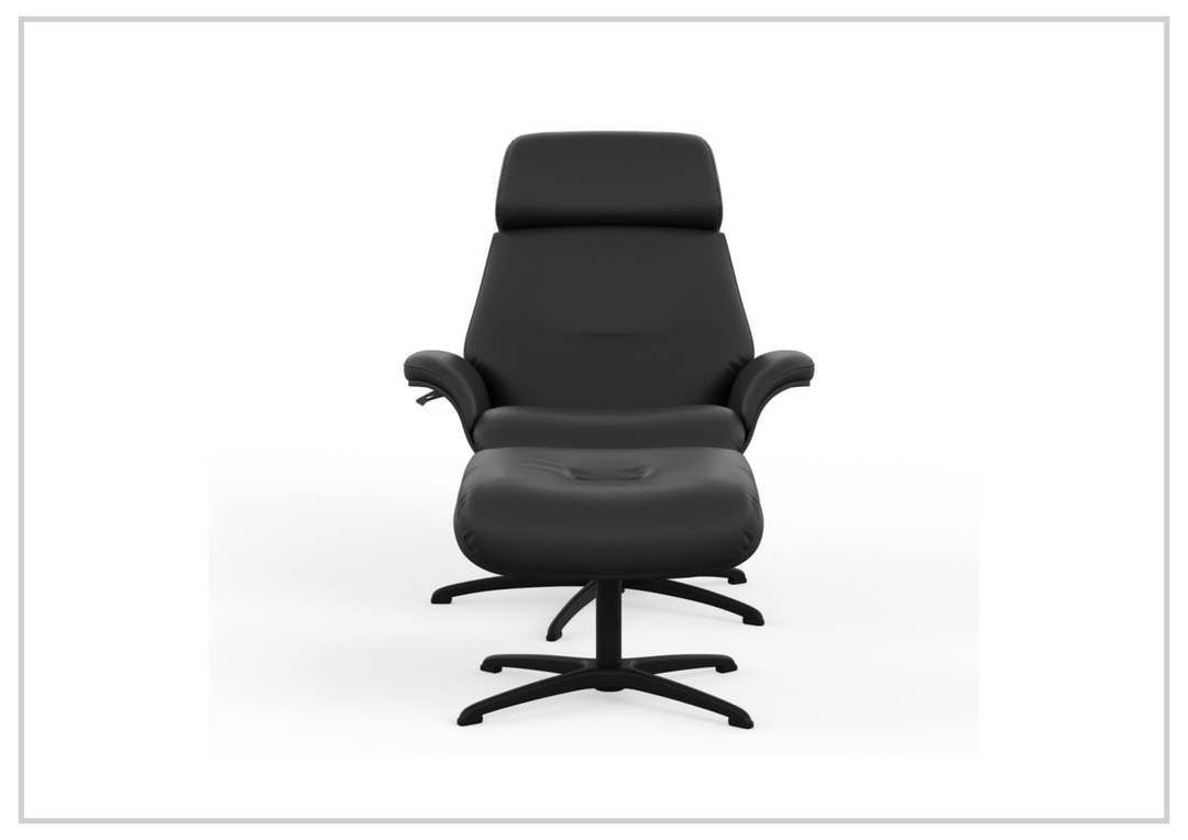 Falcon Manual Recliner Chair | Swivel Base | Footstool | Fjords