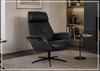 Falcon Manual Recliner Chair | Swivel Base | Footstool | Fjords - Jennihome