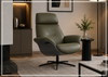 Falcon Manual Recliner Chair | Swivel Base | Footstool | Fjords - Jennihome