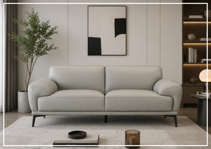 Falencia Leather Loveseat Sofa | Deep Seating | Contemporary | Gio Italia - Jennihome