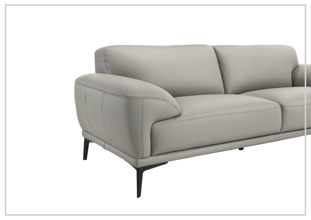 Falencia Leather Loveseat Sofa | Deep Seating | Contemporary | Gio Italia - Jennihome