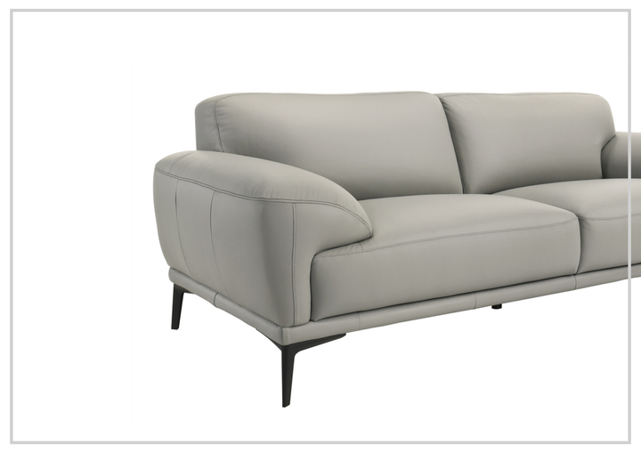 Falencia Leather Loveseat Sofa | Deep Seating | Contemporary | Gio Italia - Jennihome