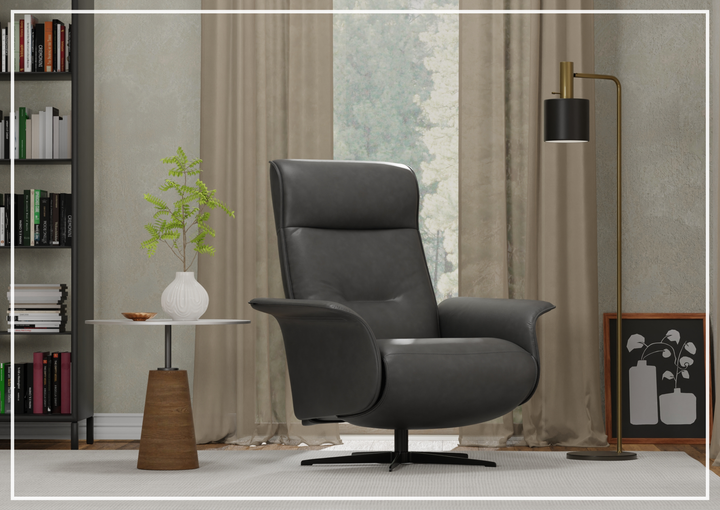 Finn Leather Power Recliner Chair | Swivel Glider Base | Fjords