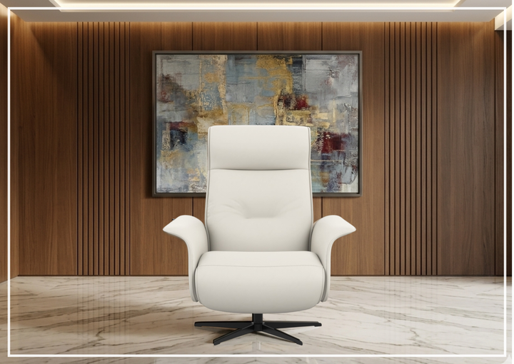 Finn Leather Power Recliner Chair | Swivel Glider Base | Fjords