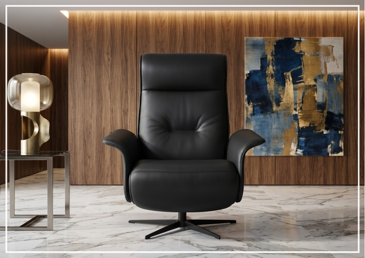 Finn Leather Power Recliner Chair | Swivel Glider Base | Fjords