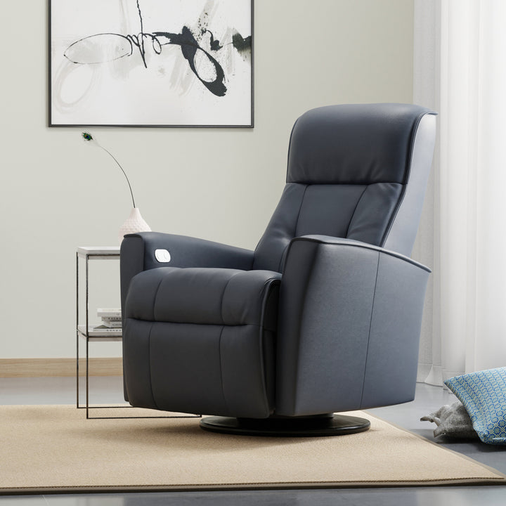 Harstad Relaxer Leather Recliner Chair | Swing Base | Fjords