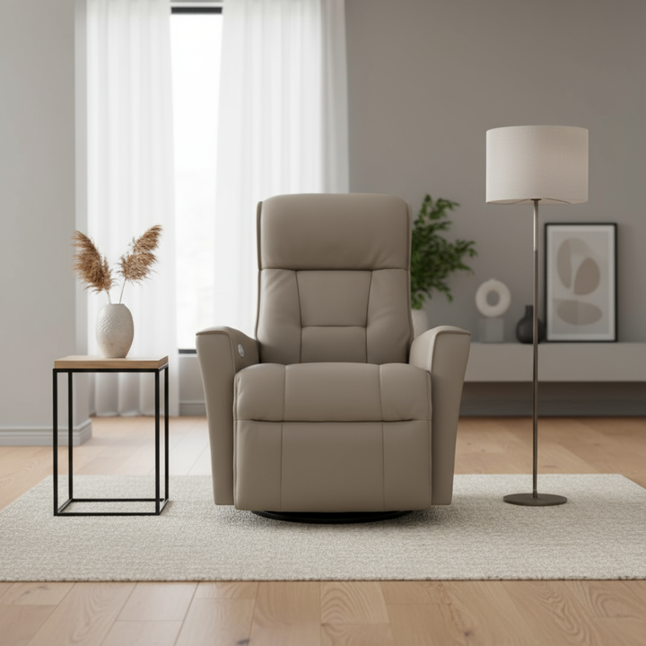 Harstad Relaxer Leather Recliner Chair | Swing Base | Fjords
