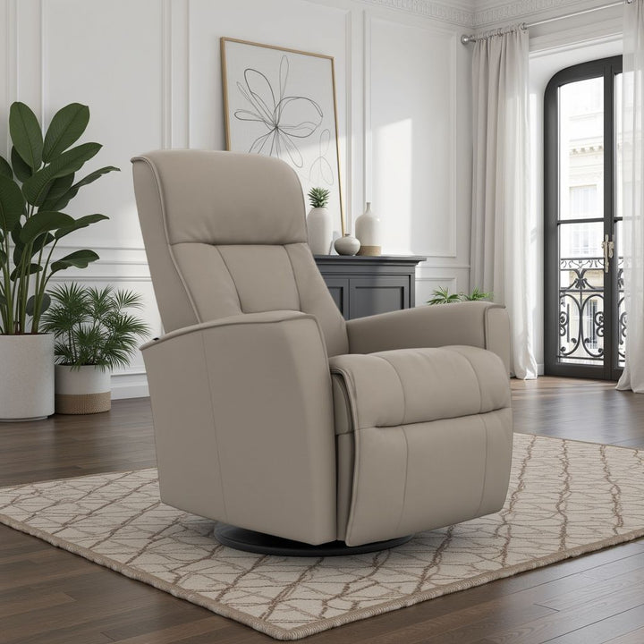 Harstad Relaxer Leather Recliner Chair | Swing Base | Fjords