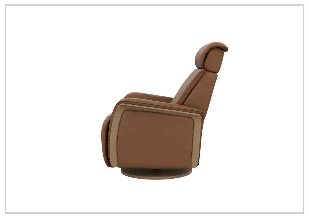 Fjords Jewel Leather Recliner with Swivel and Gliding Function