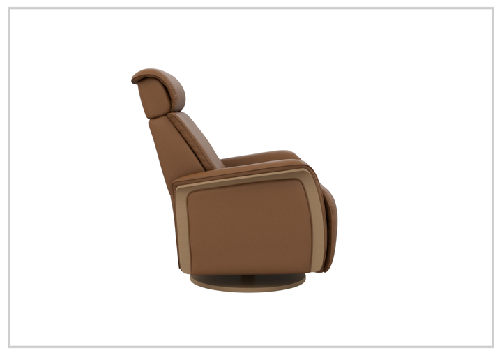 Fjords Jewel Leather Recliner with Swivel and Gliding Function