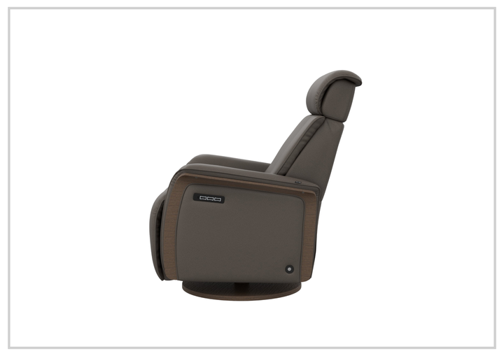 Fjords Jewel Leather Recliner with Swivel and Gliding Function