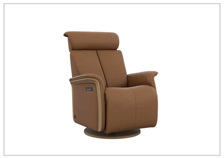 Fjords Jewel Leather Recliner with Swivel and Gliding Function