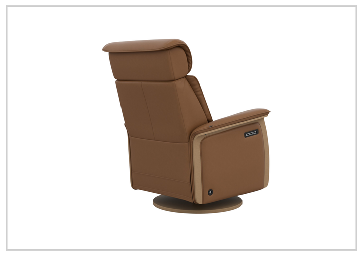 Fjords Jewel Leather Recliner with Swivel and Gliding Function