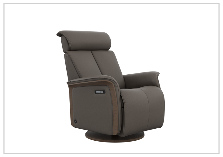 Fjords Jewel Leather Recliner with Swivel and Gliding Function