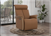 Fjords Jewel Leather Recliner with Swivel and Gliding Function