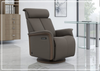 Fjords Jewel Leather Recliner with Swivel and Gliding Function