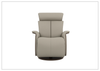Fjords Jewel Leather Recliner with Swivel and Gliding Function