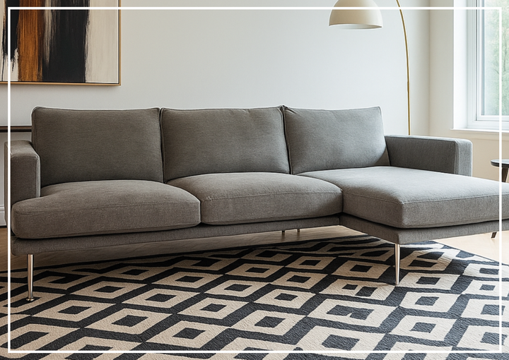 Fjords Nordic Fabric 3-Seater Sofa with Chaise