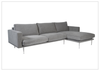 Fjords Nordic Fabric 3-Seater Sofa with Chaise