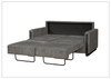 Fjords Mia Fabric Sleeper Sofa in Gray Color