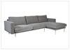 Fjords Nordic Fabric 3-Seater Sofa with Chaise