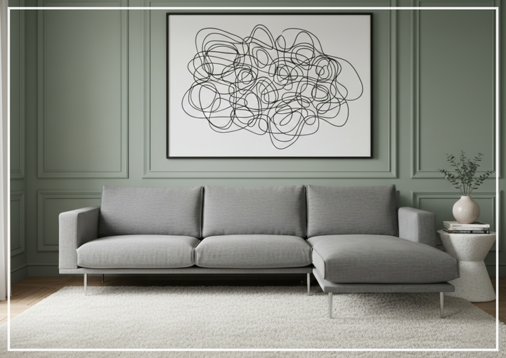 Fjords Nordic Fabric 3-Seater Sofa with Chaise