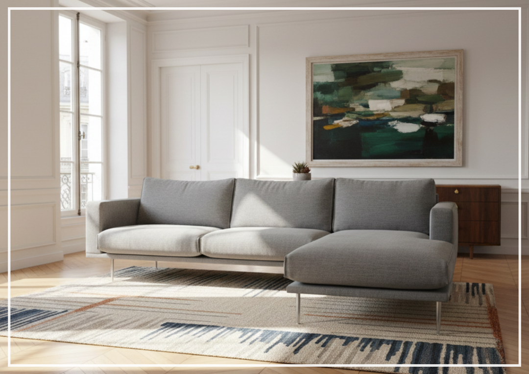 Fjords Nordic Fabric 3-Seater Sofa with Chaise