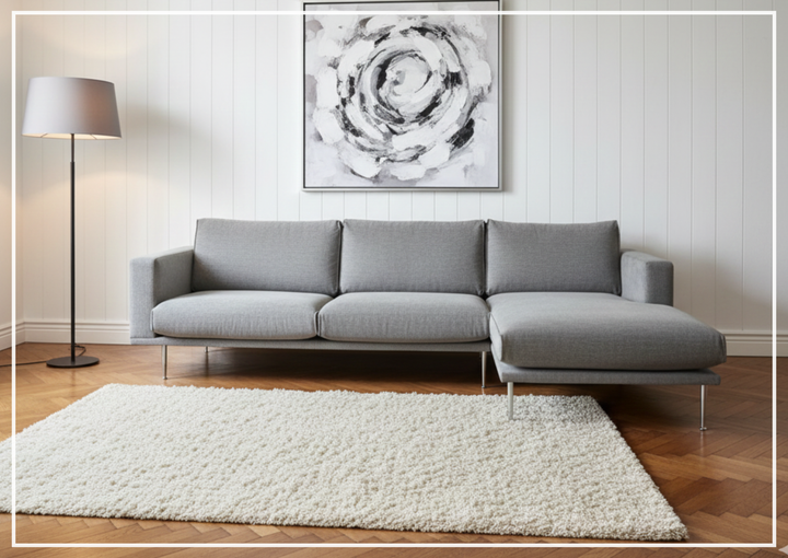 Fjords Nordic Fabric 3-Seater Sofa with Chaise