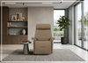 Fjords Rome Leather Power Recliner with Motorized Controls-Jennihom