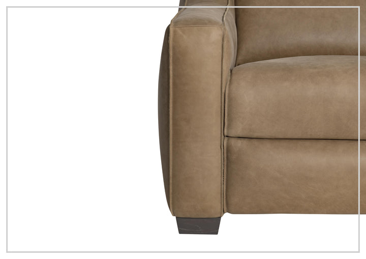 Flynn Leather Power Recliner | Block Feet & Power Headrest | Bernhardt-Jennihome