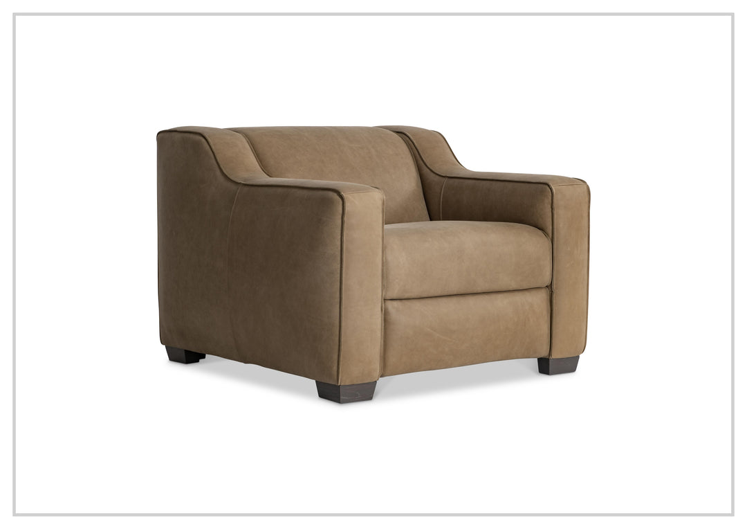 Flynn Leather Power Recliner | Block Feet & Power Headrest | Bernhardt-Jennihome