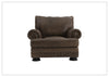 Foster Leather Chair | Rolled Arms | Nailhead Trim | Bernhardt