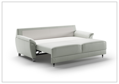 Luonto Grace Full-XL Leather Sleeper Sofa with Flip Function