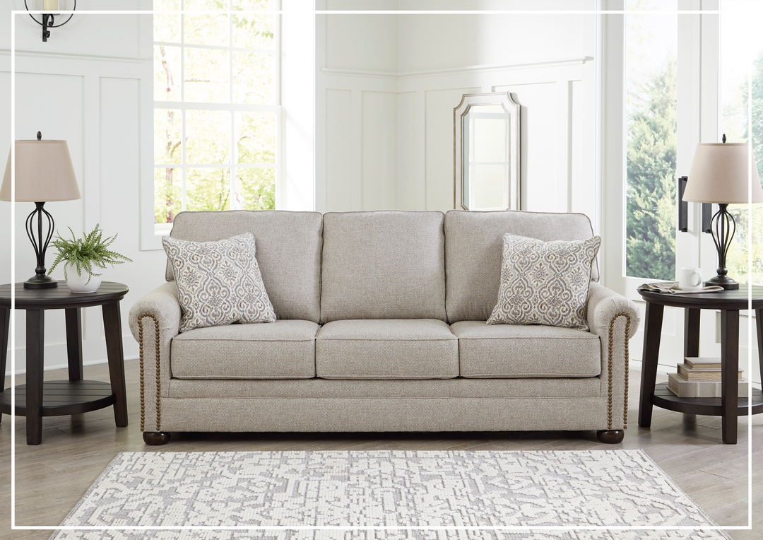 Gio Italia Home Garrison 3-Seat Queen Sleeper Sofa in Gray