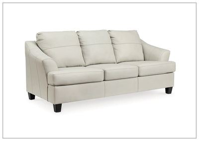 Gio Italia Geneva Queen Leather Sofa Sleeper with Memory Foam Mattress