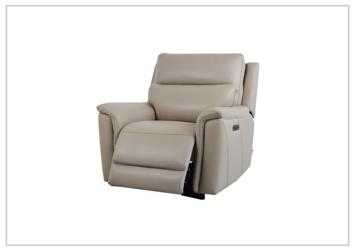 Geneva Leather Power Reclining Chair | Dual Motor with USB & USB-C | Klaussner