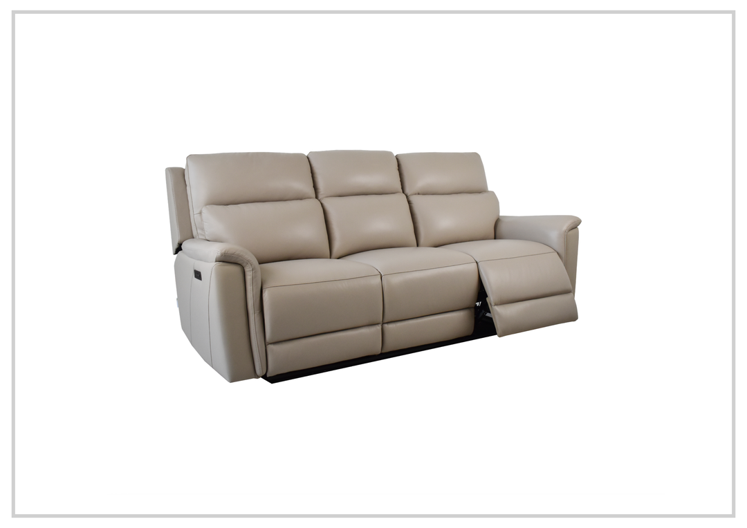 Geneva Leather Power Reclining Sofa | Dual Motor| USB & USB-C Port | Klaussner-Jennihome