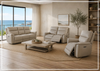 Geneva Leather Power Reclining Chair | Dual Motor with USB & USB-C | Klaussner
