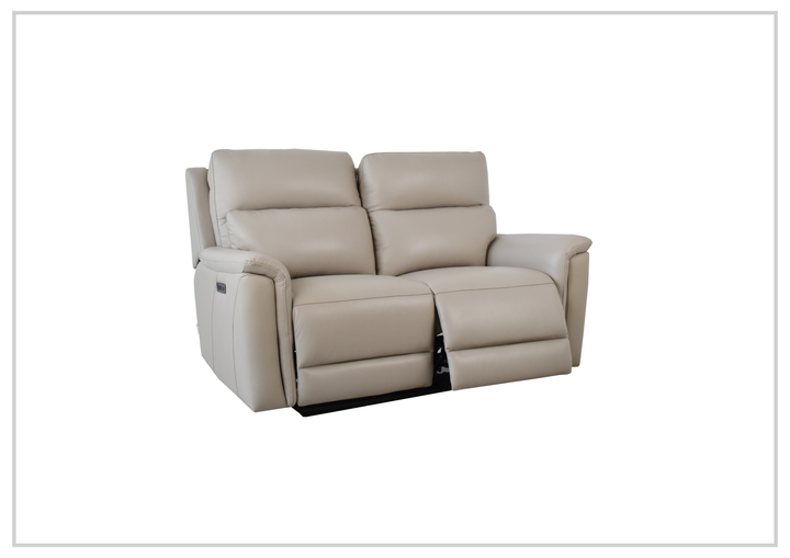 Geneva Leather | Power Reclining Loveseat | Dual Motor | USB & USB-C | Klaussner