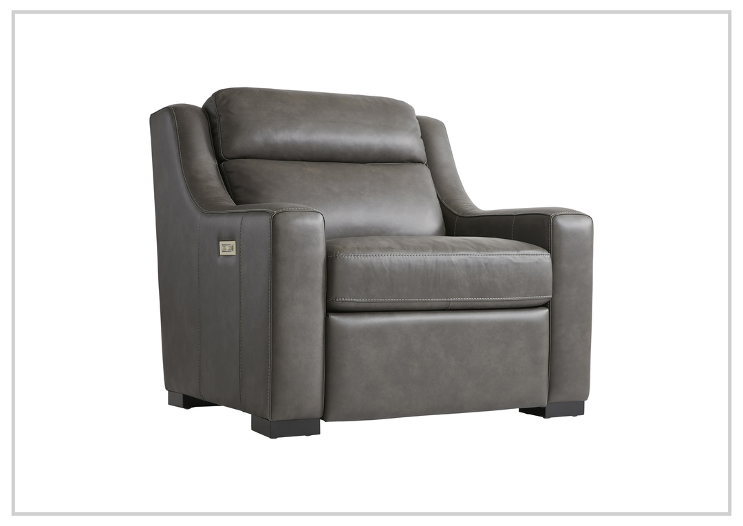 Germain Leather Motion Recliner Chair | Bustle Back | USB Port | Bernhardt - Jennihome