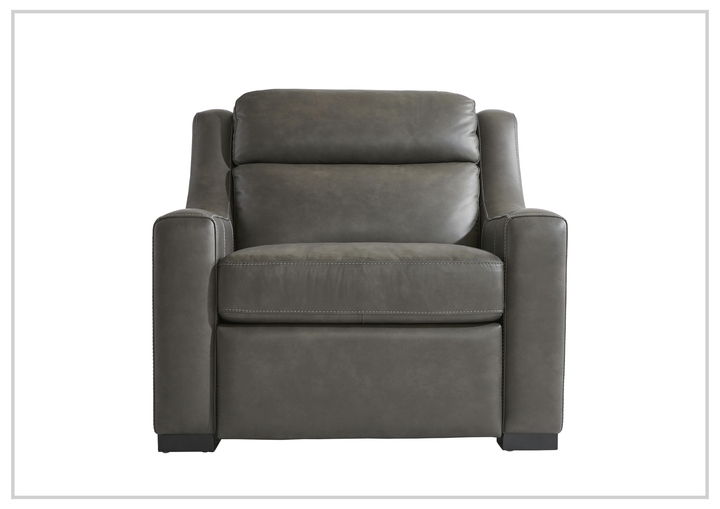 Germain Leather Motion Recliner Chair | Bustle Back | USB Port | Bernhardt - Jennihome