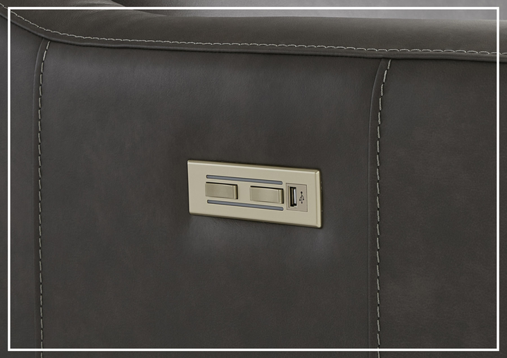 Germain Leather Motion Recliner Chair | Bustle Back | USB Port | Bernhardt