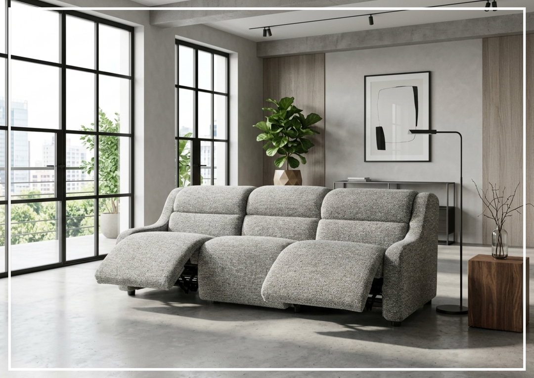 Gio Fabric Power Reclining Sofa | Power Headrest & Footrest | Hidden Motion Controls | Bernhardt-Jennihome