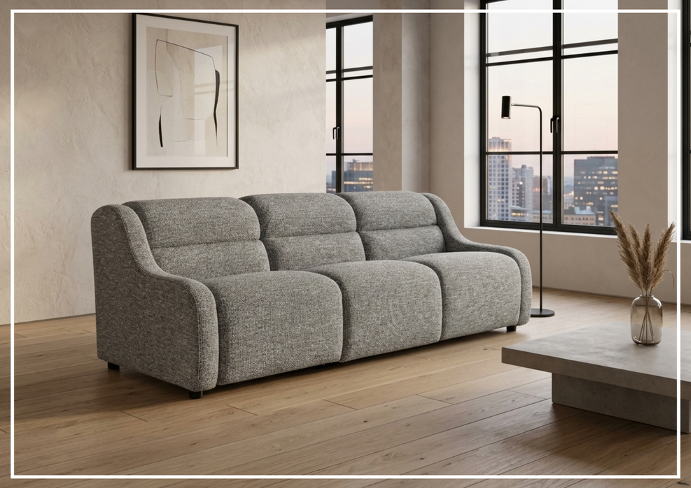 Gio Fabric Power Reclining Sofa | Power Headrest & Footrest | Hidden Motion Controls | Bernhardt-Jennihome
